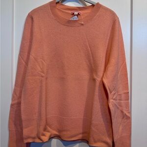 J Crew Women’s Melon Orange Cashmere Sweater